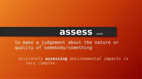 assess definition verb